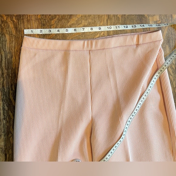 Vintage 70s Pinstripe High Waist Wide Leg Pant - Picture 6 of 16